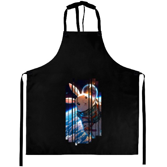 Space Bunny Astronaut Aprons