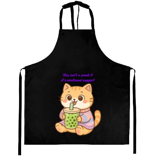 Chubby Cat & Green Tea Delight – Kawaii Vibes Aprons