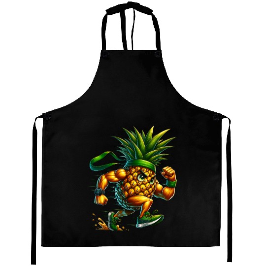 Pineapple Power Runner – Full Sprint Energy Burst Aprons