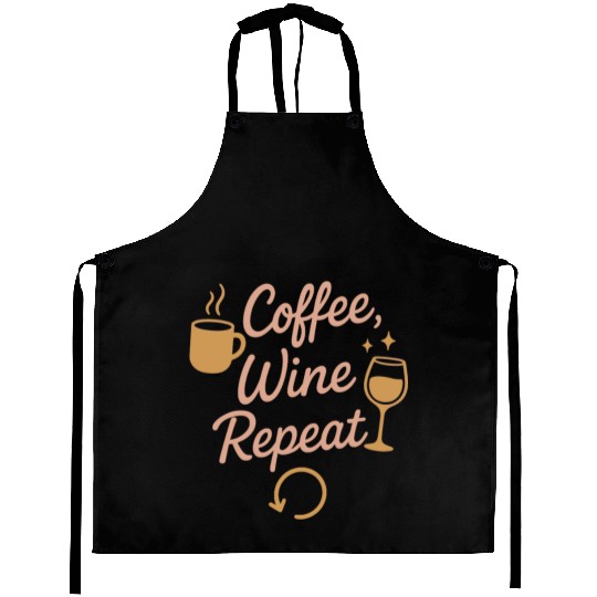 Single Mom Life Chaos Coordinator Wine Coffee Aprons
