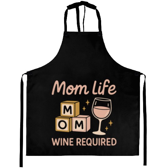 Single Mom Life Chaos Coordinator Wine Coffee Aprons