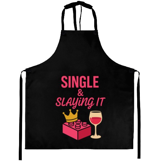 Single Mom Life Chaos Coordinator Wine Coffee Aprons