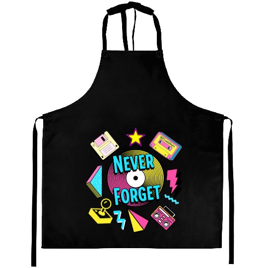 Never Forget 90s Retro Nostalgia Aprons