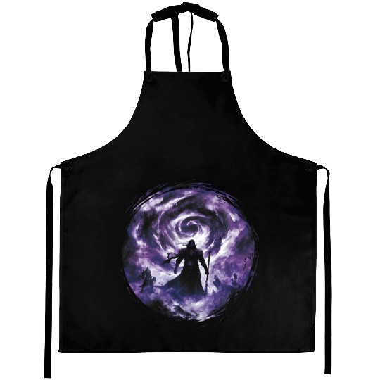 Dark Sorcerer with Purple Mist and Arcane Power Aprons