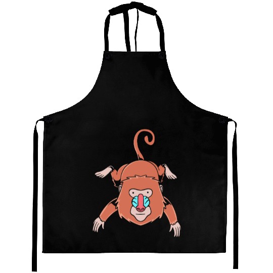 Baboon Animal Monkey Aprons
