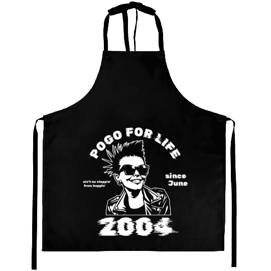 21st birthday Pogo for life since 06/2004 Aprons