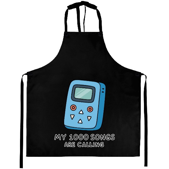 My 1000 Songs Calling MP3 Player 2000s Aprons
