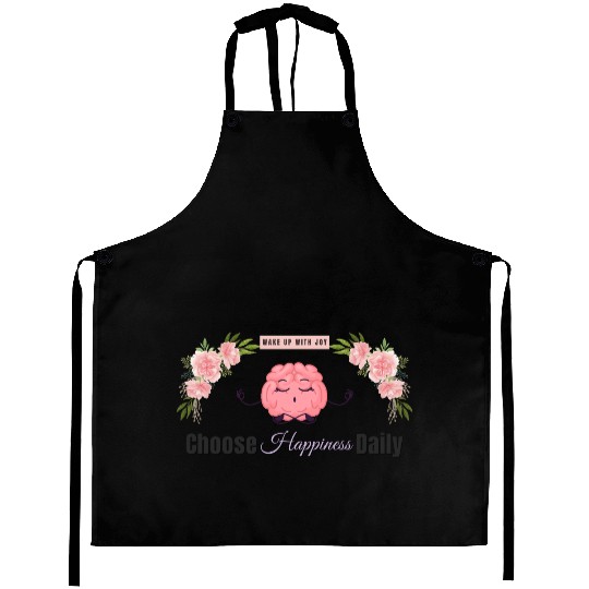 Choose Happiness Brain Zen - Therapist Wellness Aprons