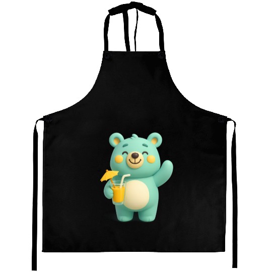 A bear cub with a cocktail Aprons