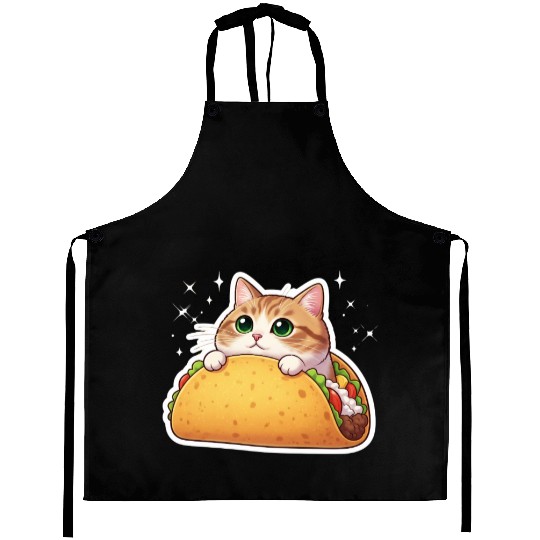 Taco Cat | Cute Kitty in a Taco | Purrfectly Tasty Aprons