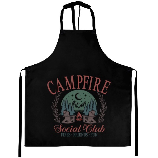 Campfire Soociial Clubb Summer Camping Aprons