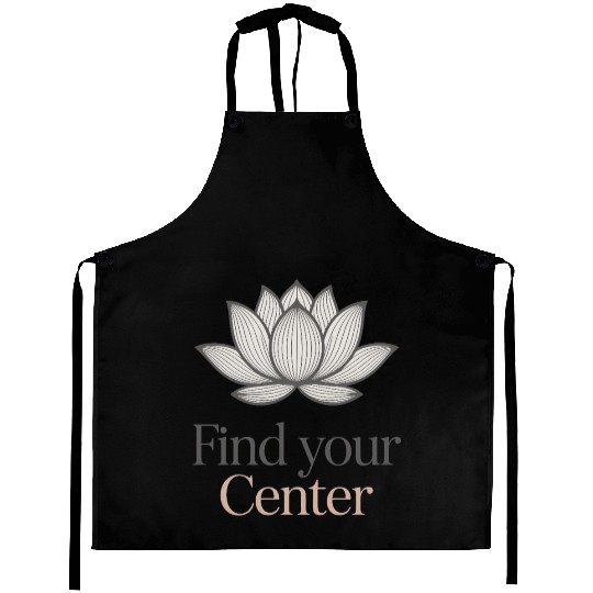 Find Your Center Lotus Aprons