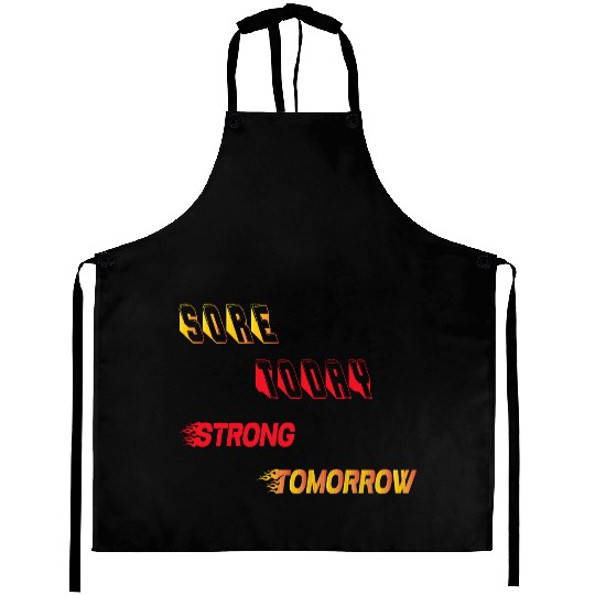Gym Motivation Aprons for Women & Men.