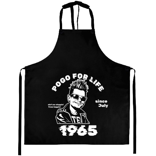 60th Birthday Pogo For Life Since 07/1965 Aprons