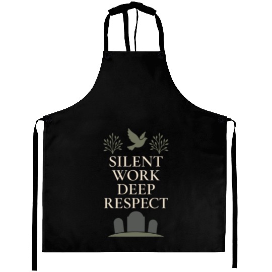 Cemetery Worker Groundskeeper Graveyard Memorial Aprons
