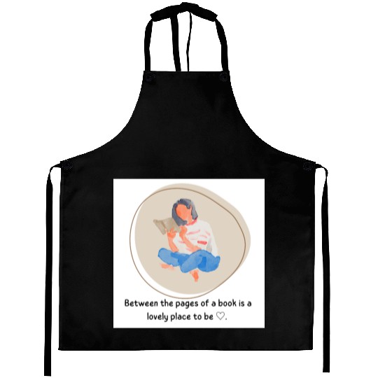 Between the pages of abook .book lover Aprons