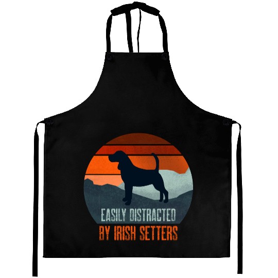 Easily Distracted By Irish Setters Dog Walking Aprons