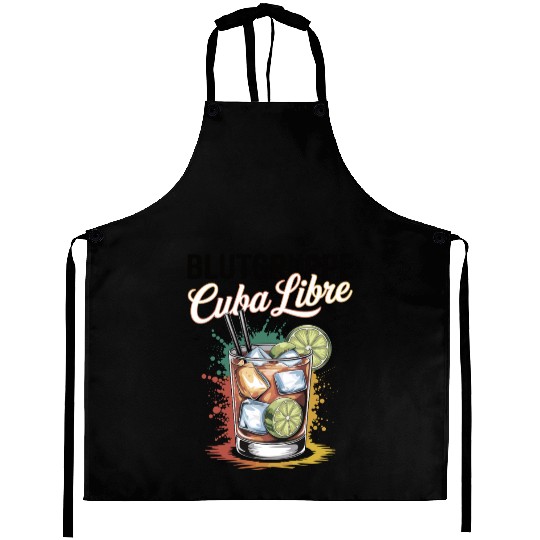 Blutgruppe Cuba Libre Cocktail Bartender Aprons