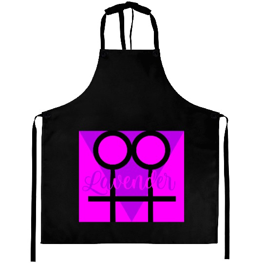 Women Symbol with Lavender Triangle Aprons