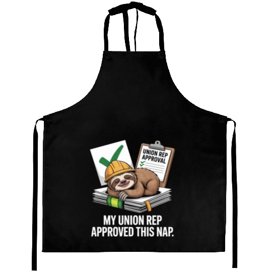 My Union Rep Approved This Nap Labor Day Aprons