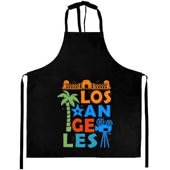 Los Angeles California Men Women Hollywood Aprons