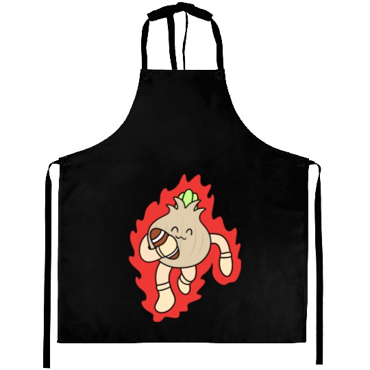 Cute rugby onion Aprons