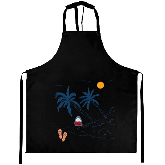 Shark Surprise Beach Vibes Aprons