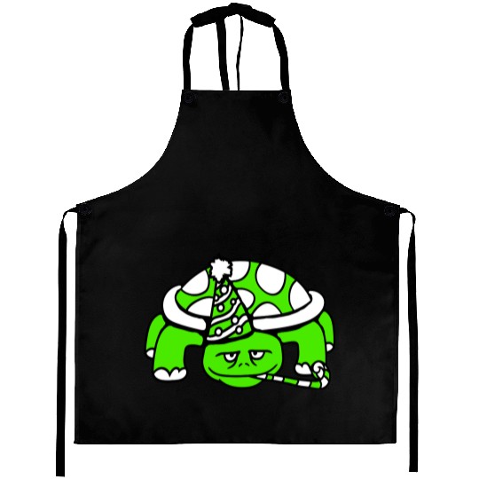 Turtle birthday party hat years old celebrating Aprons
