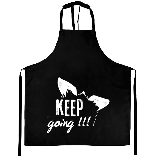 keep going ver2 Aprons