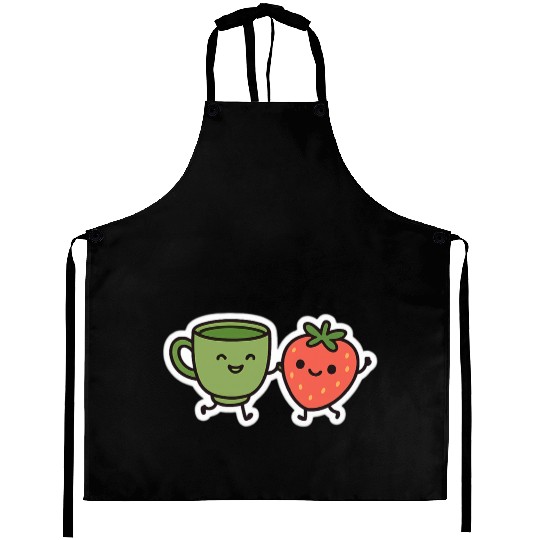 Matcha & Berry Besties Aprons