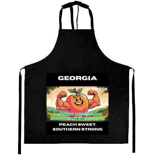 Georgia Peach State Art Aprons