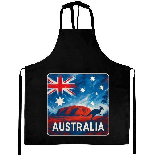 Australia Outback Design Aprons