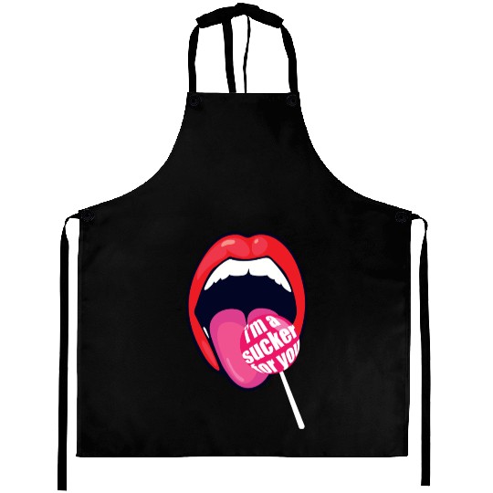 I m a Sucker For You Candy Pop Fans Lollipop 01 Aprons