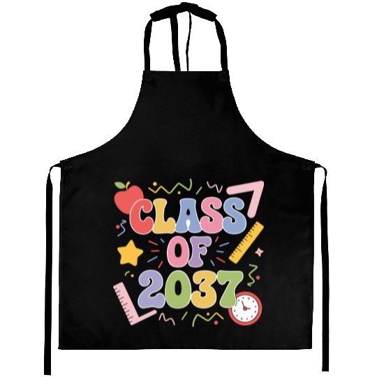 Class of 2037 Grow With Me, Funny back to school Aprons