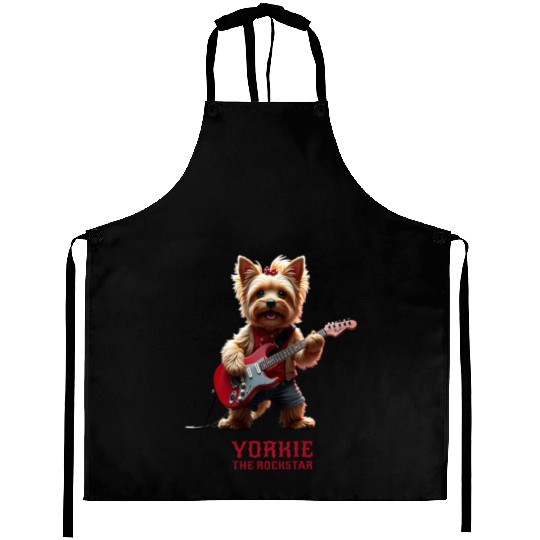 Yorkie the Rockstar Aprons