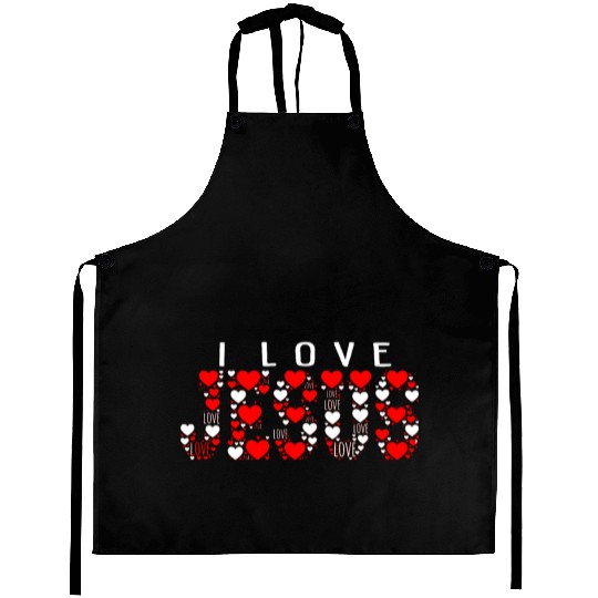 I LOVE JESUS Aprons