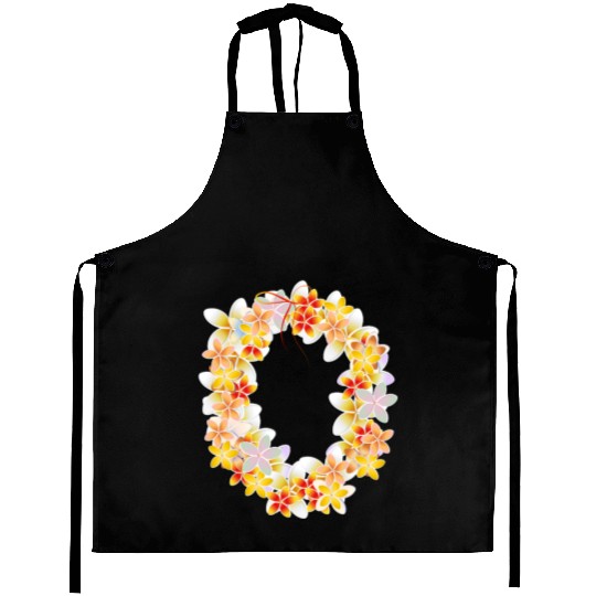 Hawaiian Flower Necklace – Tropical Aloha Vibe Aprons