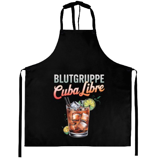 Blutgruppe Cuba Libre Cocktail Bartender Aprons