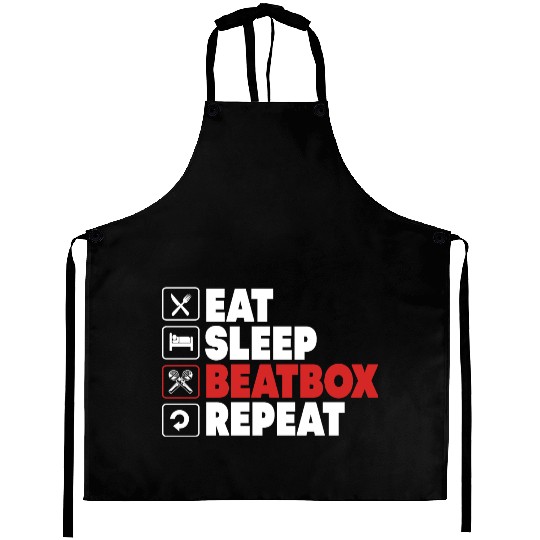 Beatbox Rap Battle Music Beatboxer Aprons
