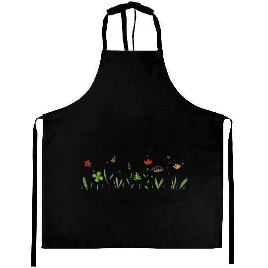 wild and untamed wildflowers nature Aprons
