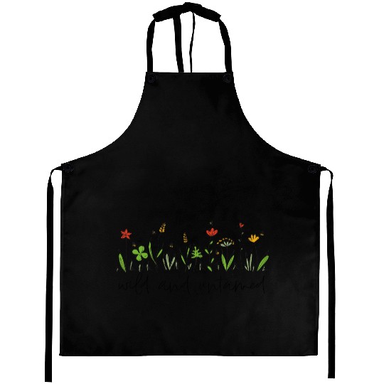 wild and untamed wildflowers nature Aprons