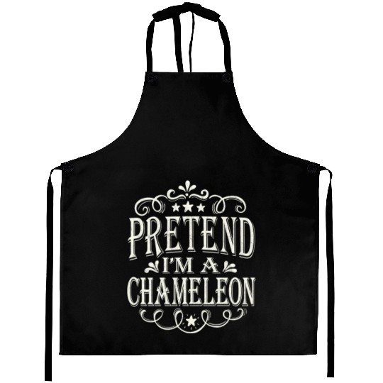 Pretend im a Chameleon Lazy Halloween Costume Aprons