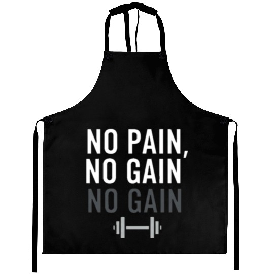 No Pain No Gain Aprons
