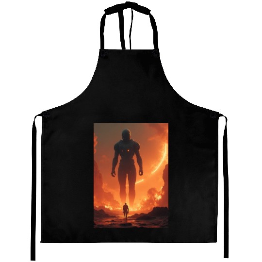 Giant Alien Overwatch Scene Aprons