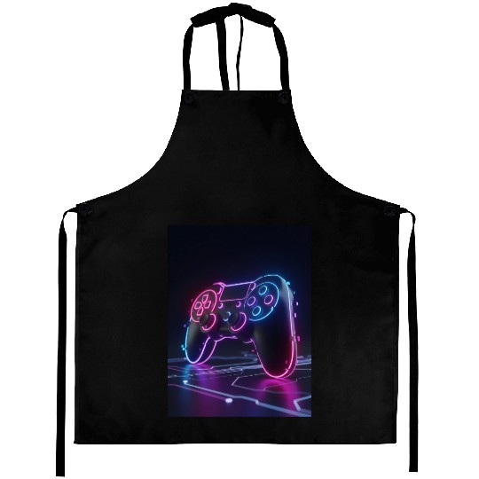 Cyberpunk Gaming Controller Aprons