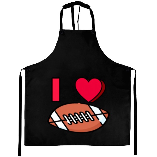 I LOVE FOOTBALL #1 Aprons