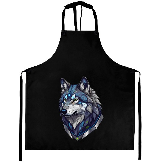 Cyber Wolf Sentinel Aprons