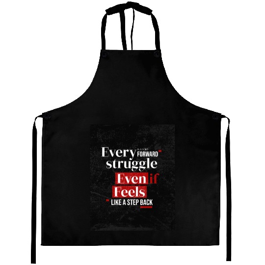 Inspirational Motivation Typography Design Aprons