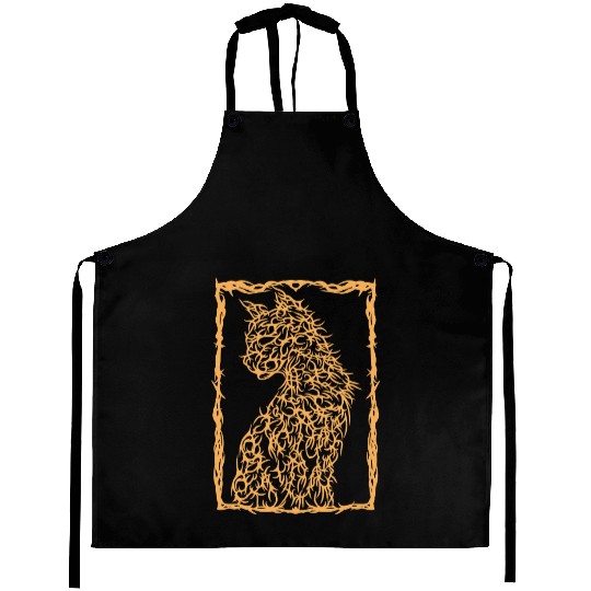 Cat Gothic Aprons