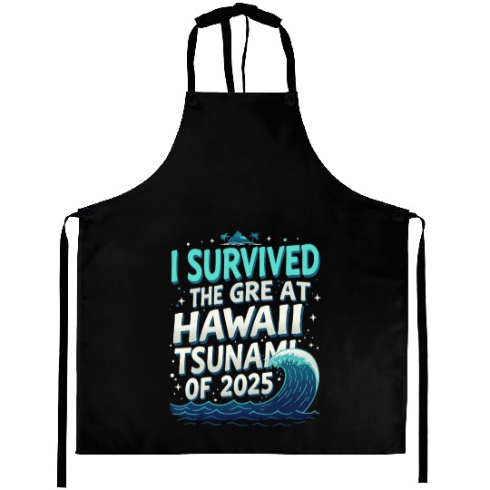 I Survived The Great Hawaii Tsunami 1 Aprons